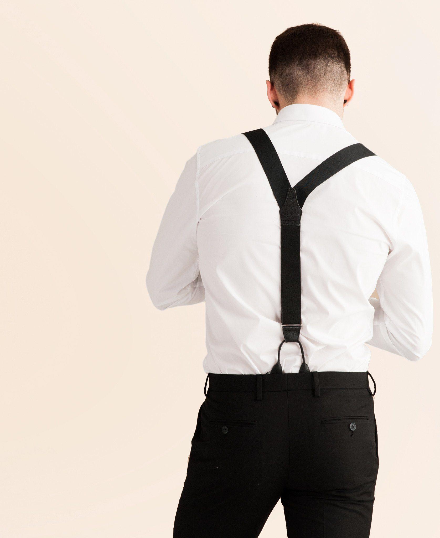 Back to Black - Formal Black Suspenders - JJ Suspenders