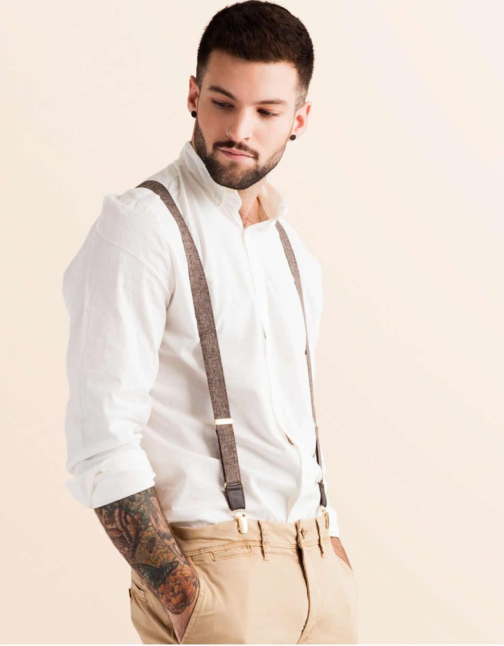 Leather Suspenders for Men - JJ Suspenders