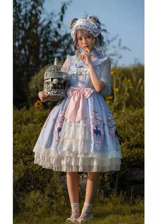 Rabbit’s Day Lolita Dress Plus Size Cotton Candy Curvy Body XL