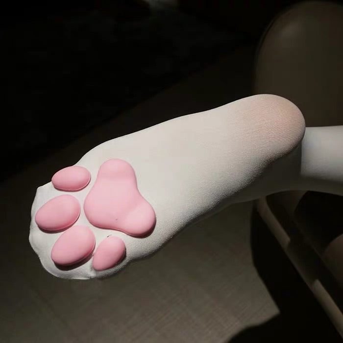 Cat 3D Paw Stockings Meow Neko Cat Socks Thigh High Ev