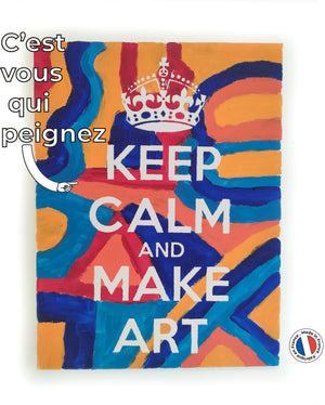 Tableau keep calm à peindre soit même