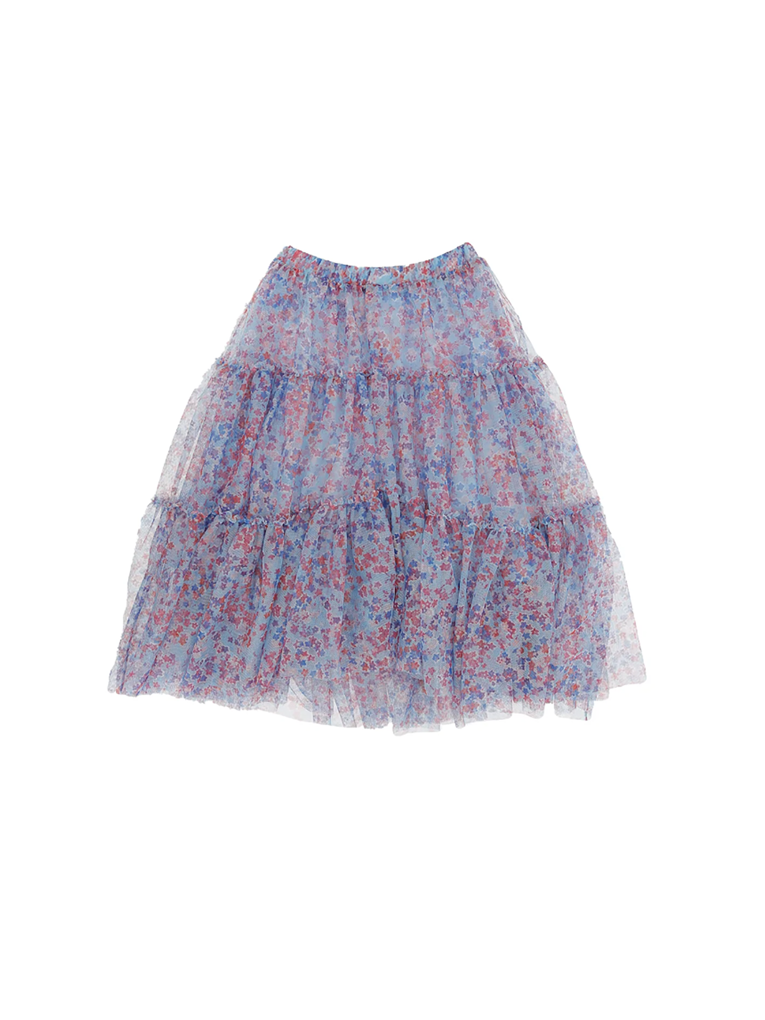 Philosophy Ruffled Skirt With All over Print Detail