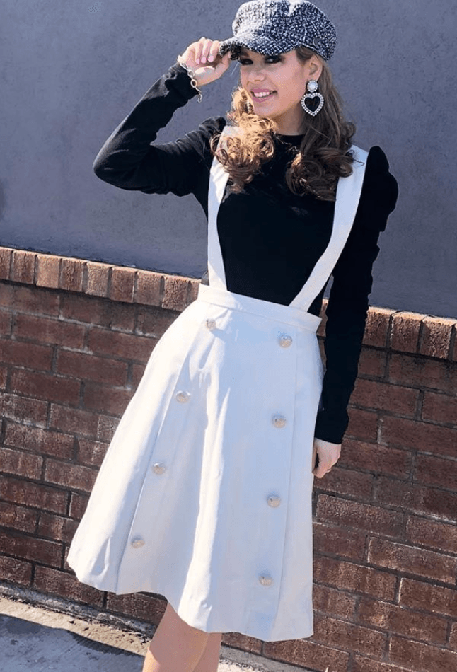 Elvi dip hem leather look midi skirt take 3 - Love Leah