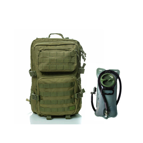 Hydration pack - Spartan Tactical Hippeas Backpack and Water Bladder 2,5 Liters  Miliary Green