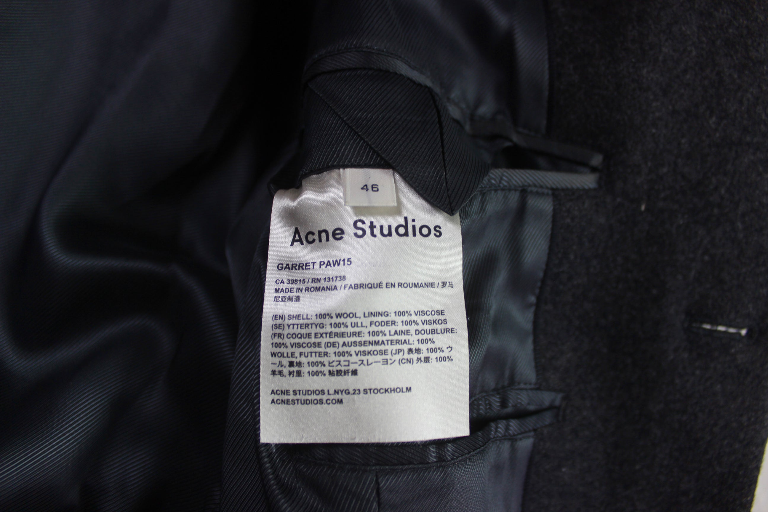 バーゲンで acne studios garret コート メンズ | bca.edu.gr