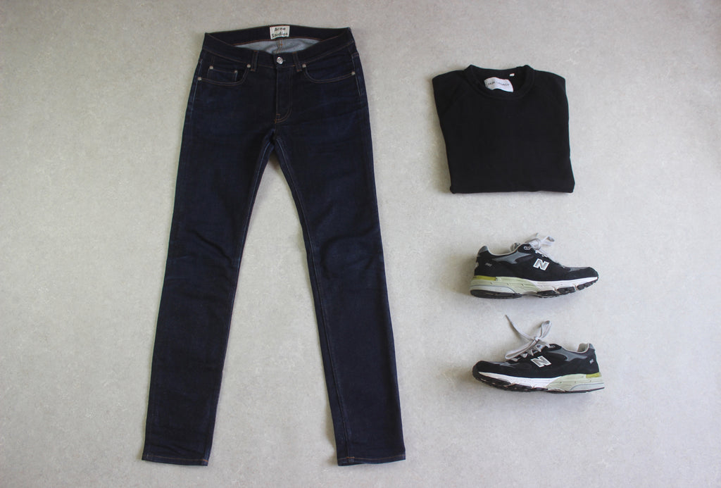 Nudie - Thin Finn Dry Black Coated Jeans - Black - 30/32 – melior.