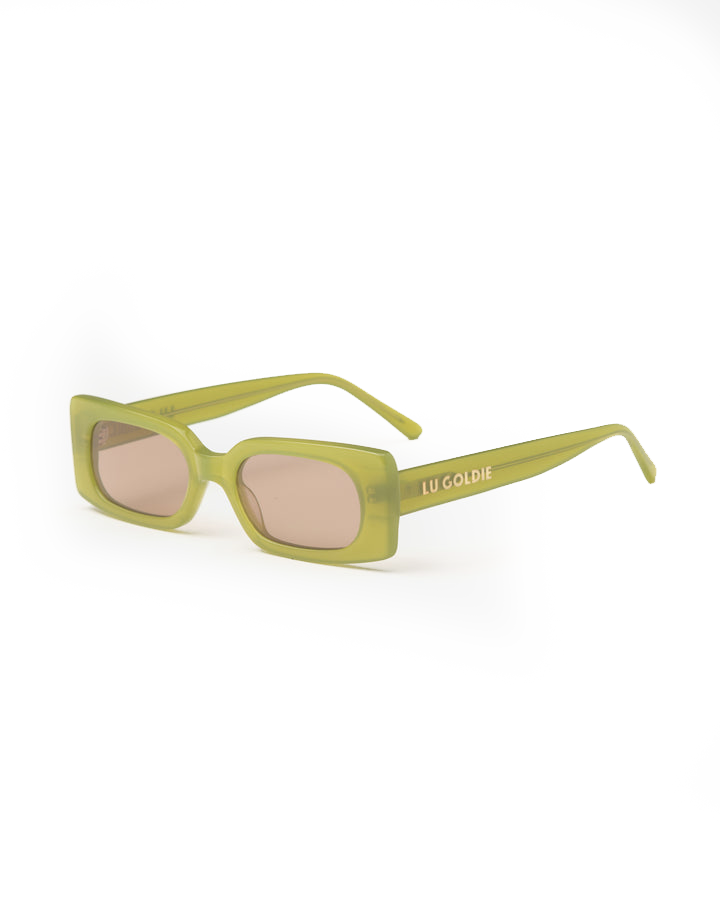 Lu Goldie | Salomé | Leaf & Amber Lens Sunglasses – Shade Files