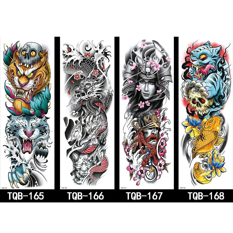 Waterproof Temporary Full Arm Totem Tattoo Sticker – U-TOP-VIP