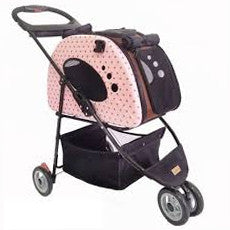 dog stroller with removable carrier