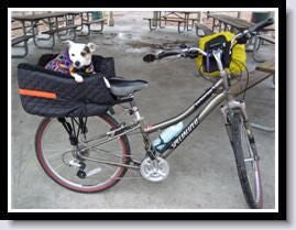 dog bicycle seat