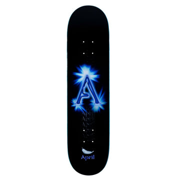 APRIL A LOGO BLACK / RED DECK – Aprilskateboardsuk