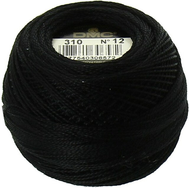 DMC Pearl Cotton Balls Black (310) - 077540041848