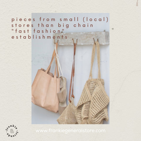 Small fashion, slow and sustainable fashion