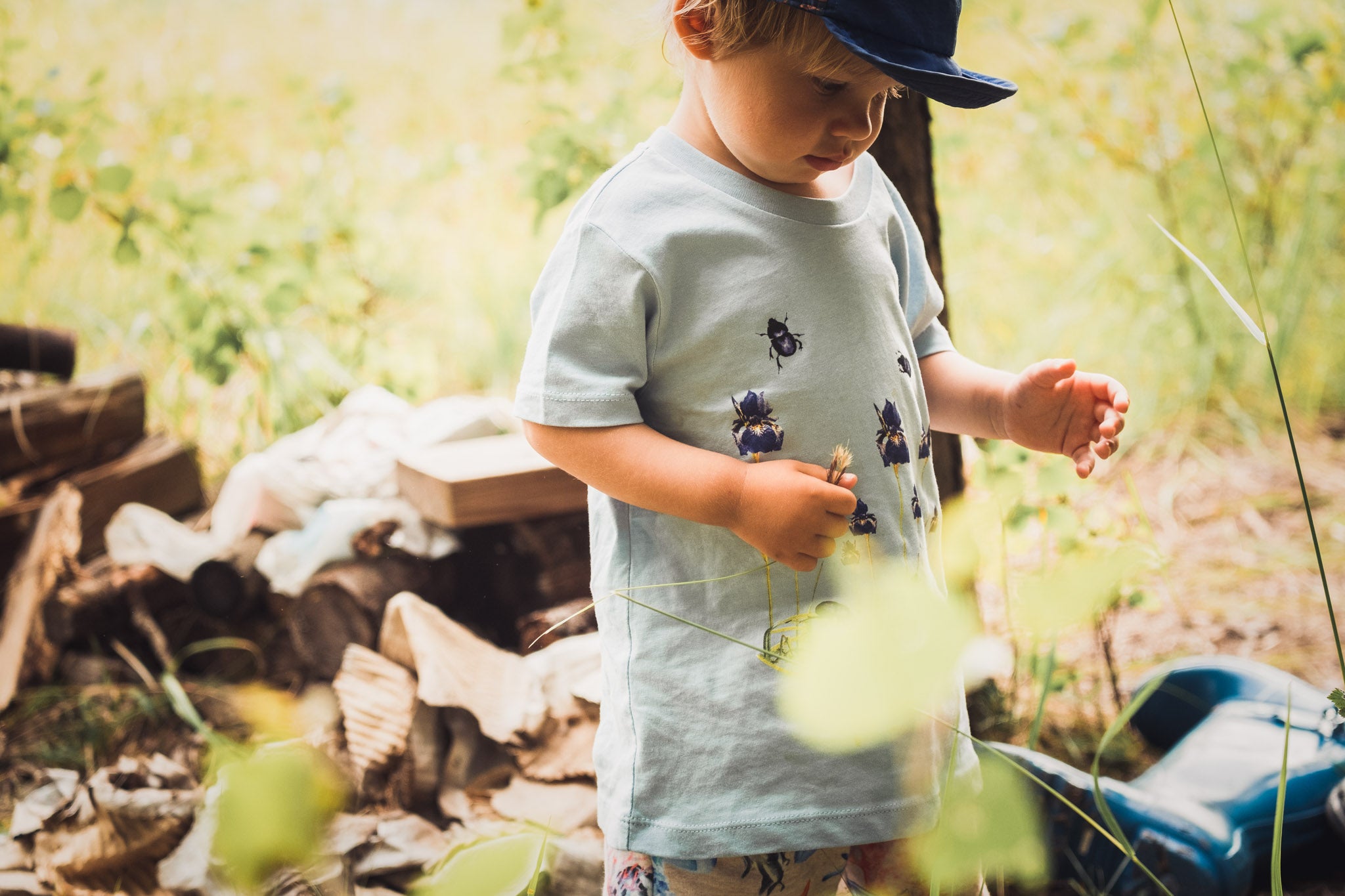 Boy in foliage