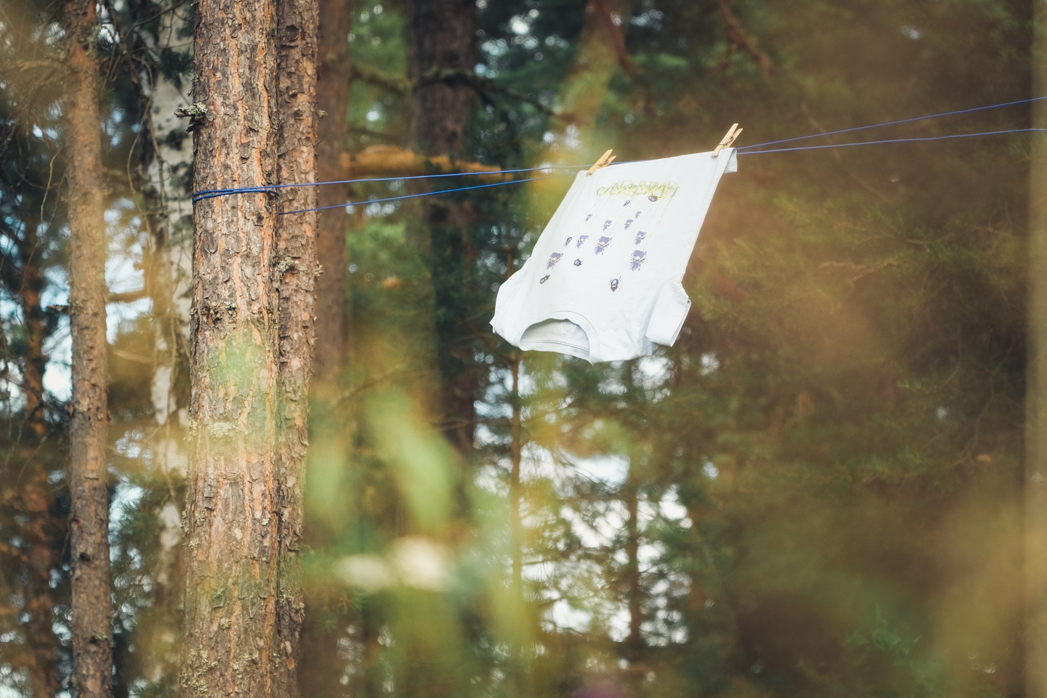 T-shirt drying