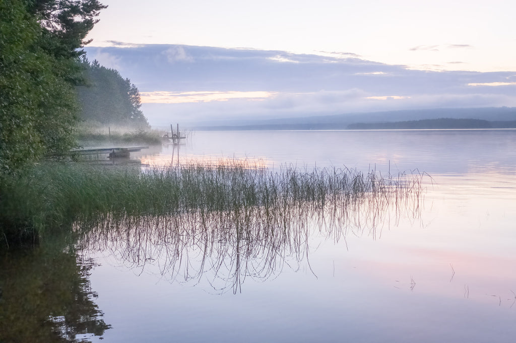 calm waters during sunrise