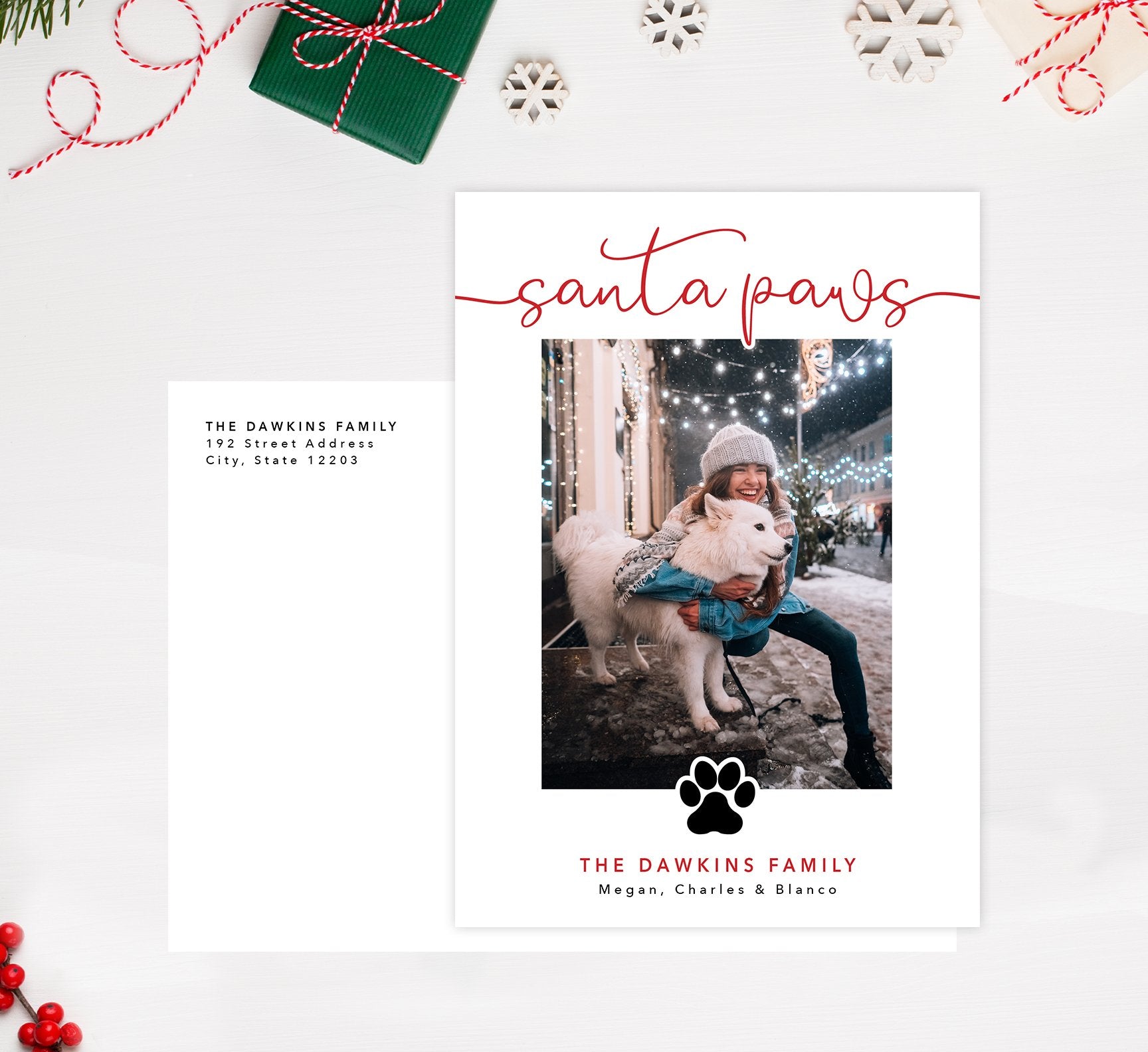 Download Santa Paws Holiday Card Printing By Penny Lane