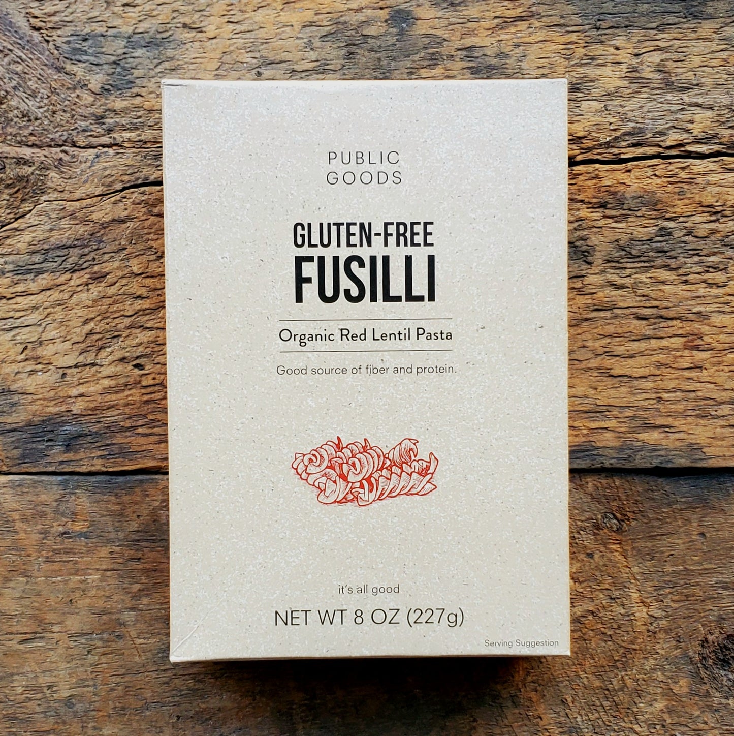 Organic Red Lentil Fusilli Pasta - 8 oz