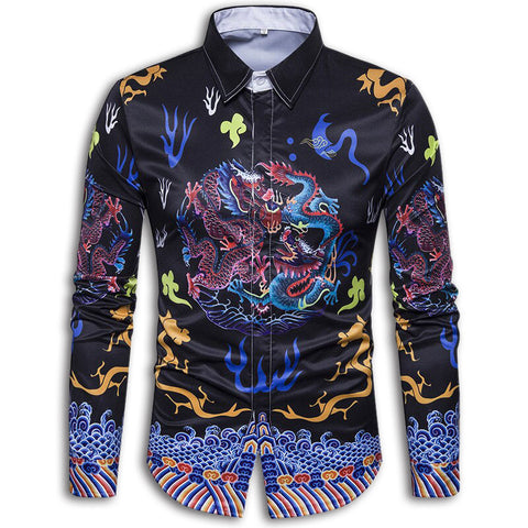 Chinese Dragon Long Sleeve Shirt | Dragon Vibe