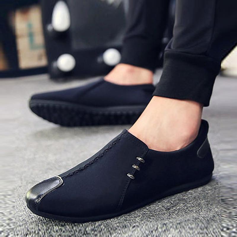 mens cloth loafers