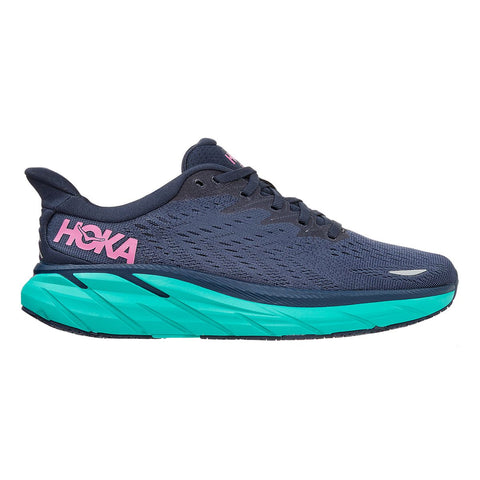 Hoka Women's Clifton 8 Black/White BWHT – Earth Walk