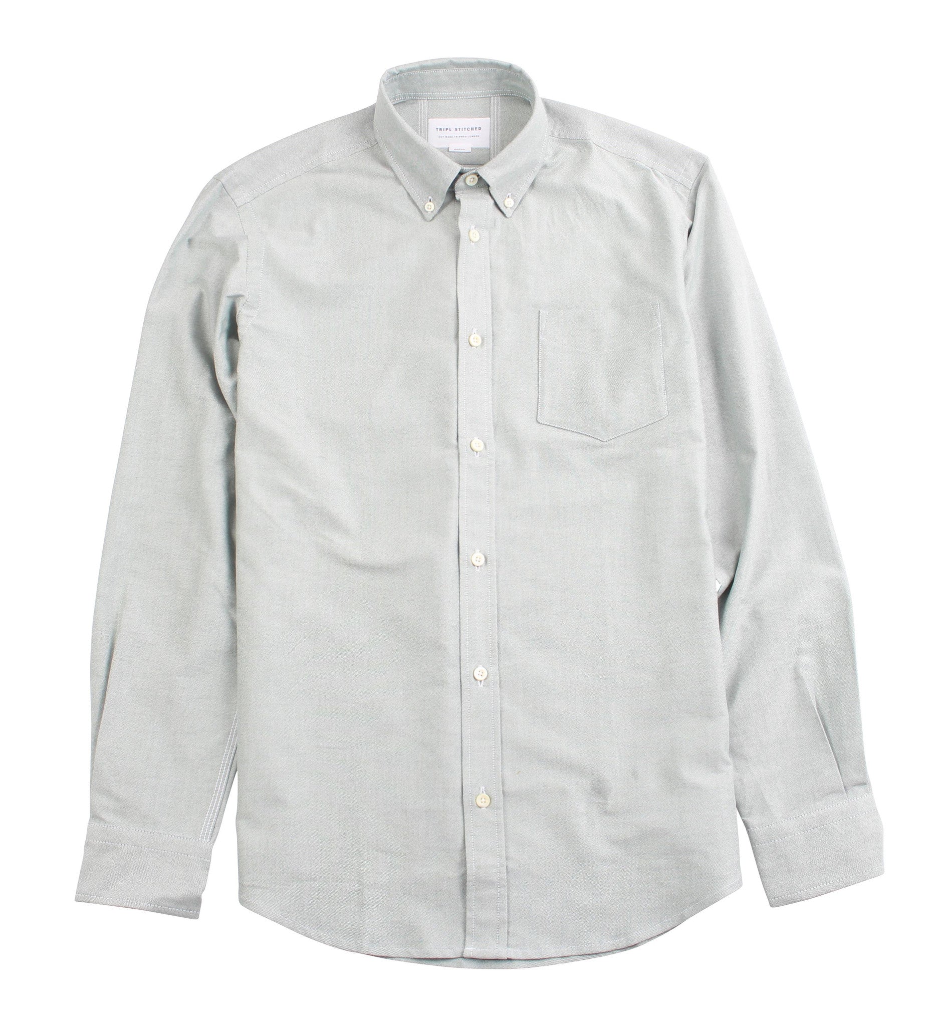 Classic Button Down - Green Oxford