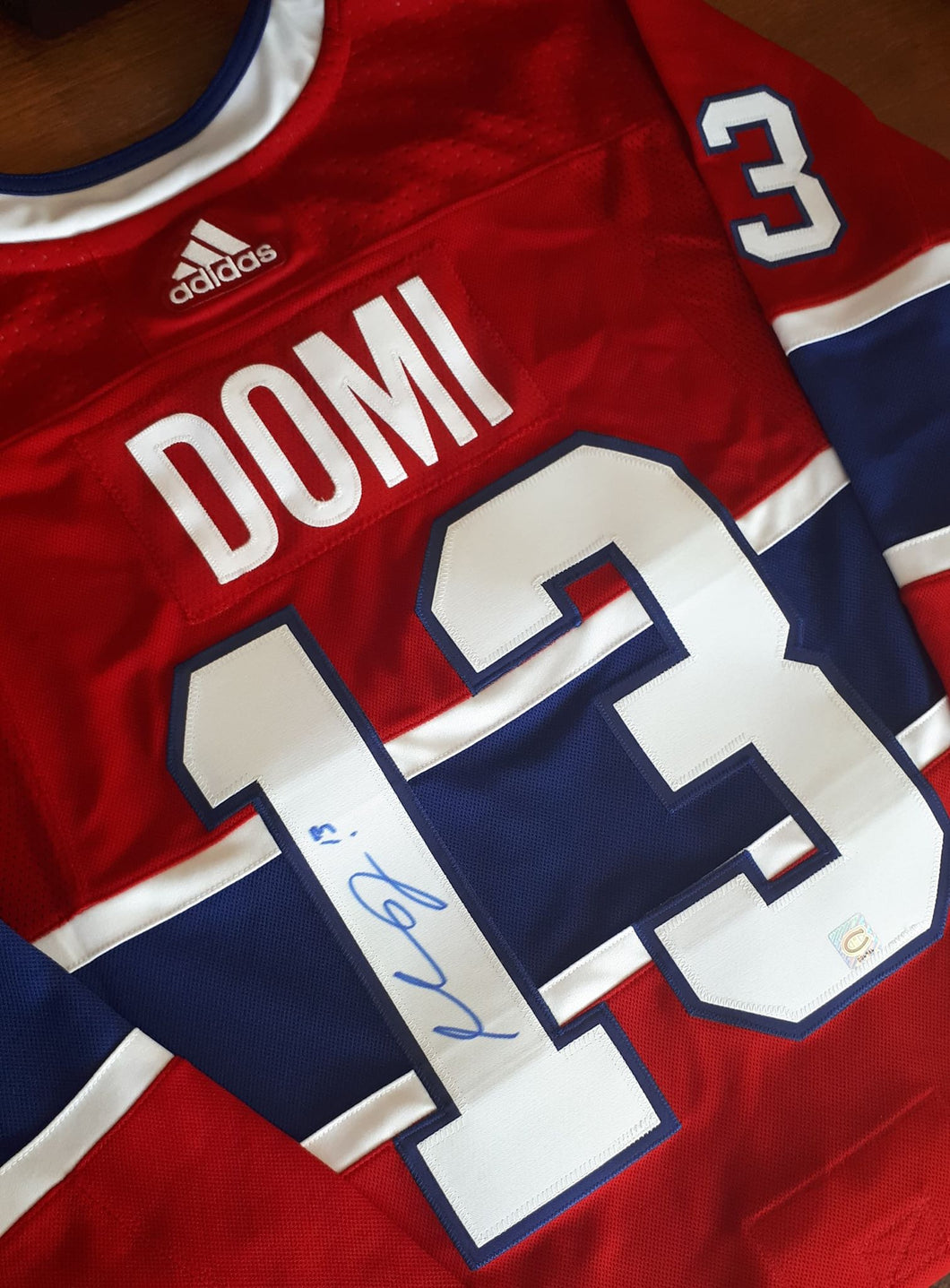 max domi signed jersey