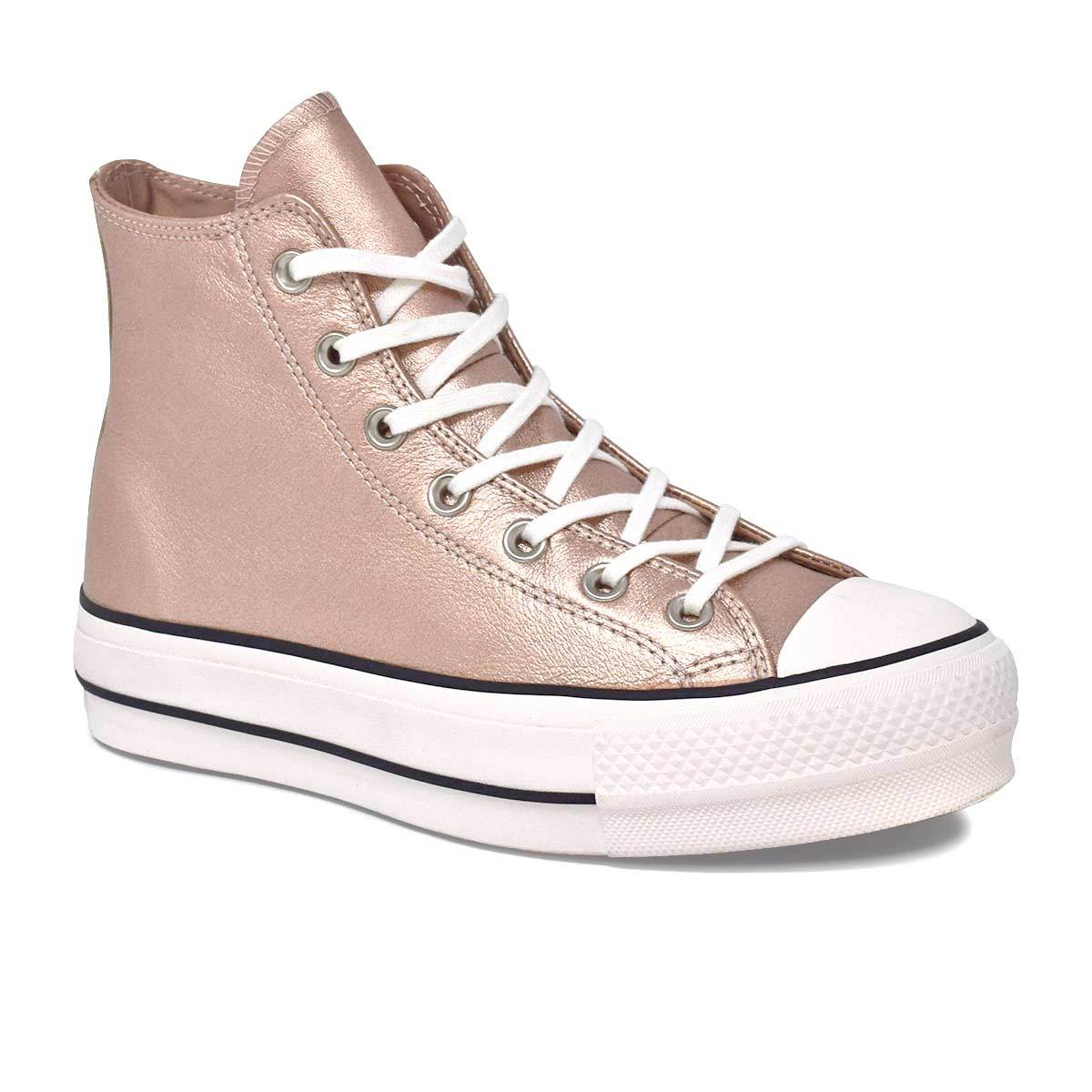 Women's Chuck Taylor All Star Lift Leather High Top - Millennium Shoes