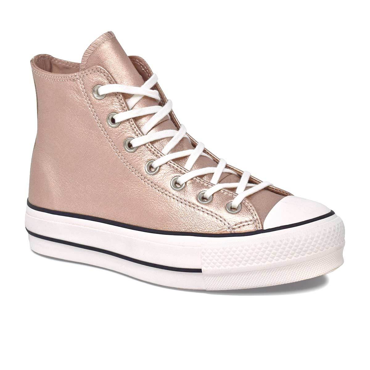 chuck taylor all star lift metallic leather high