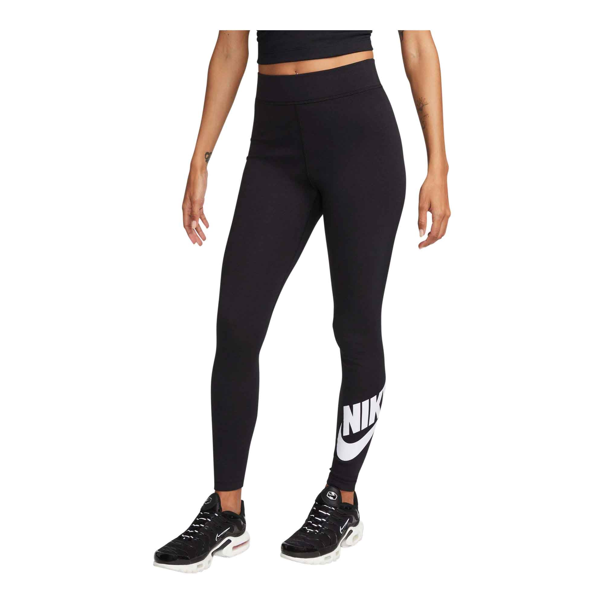 Nike Sportswear AIR FLARE - Leggings - Trousers - black/white