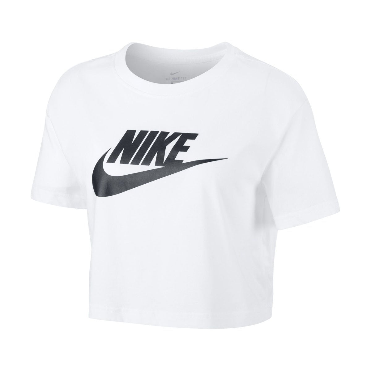 Nike Sportswear Essential omen's Cropped Futura Icon T-Shirt BV6175-100  Size XS White/Black : : Clothing, Shoes & Accessories