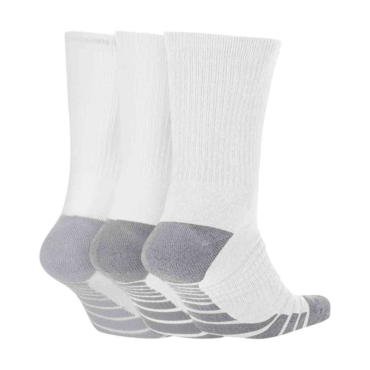 Nike Men's Women Socks 3 Pairs Crew Everyday Cushioned Cotton Sports Gym  Socks