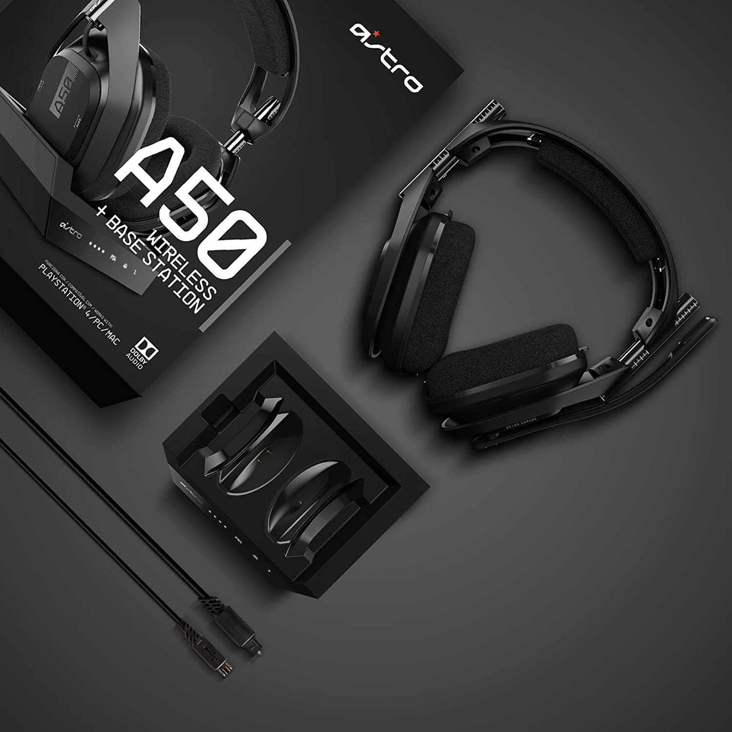 ASTRO Gaming A50 Wireless Gaming Headset + Base Station Gen 4 for