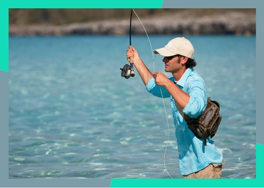 Sight fishing from kayak