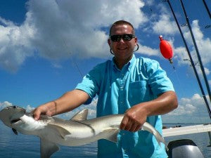 Vince with a nice Bonnethead shark