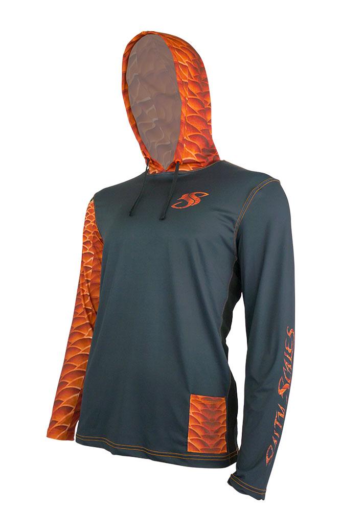 Salty Scales Redfish Gen 3 Hoodie for Men, UPF Performance Clothing