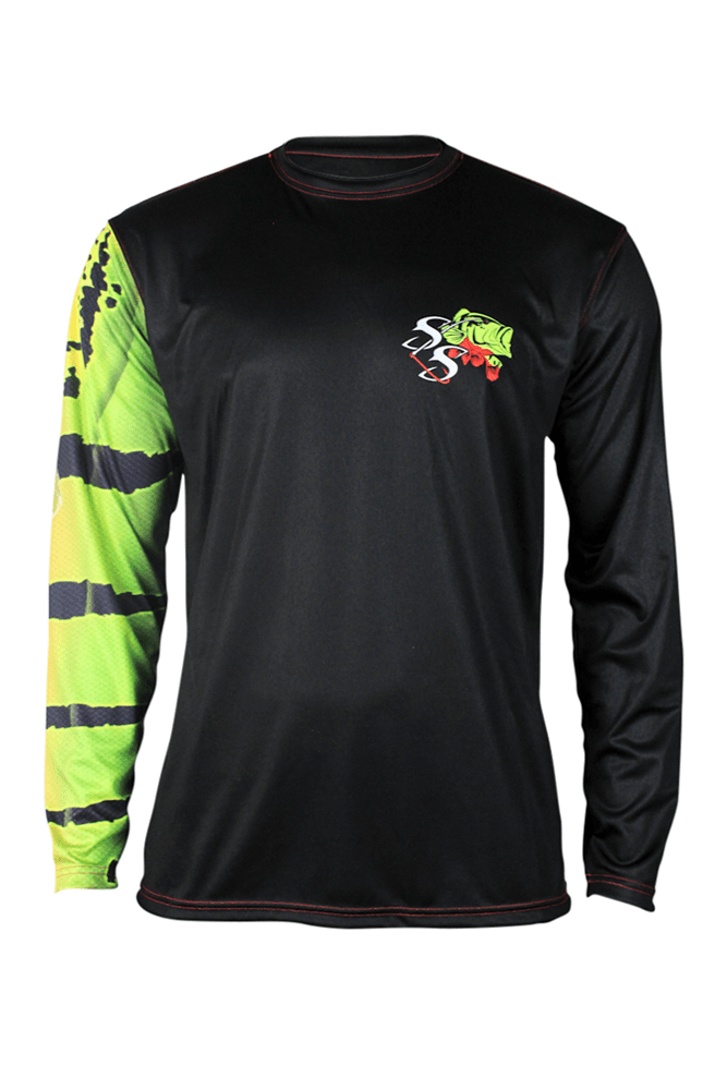 Peacock Bass Performance Fishing Long Sleeve Shirt Salty Scales