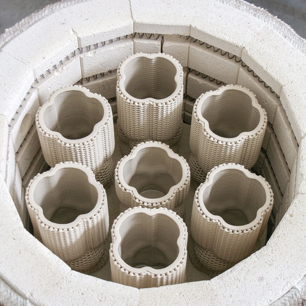 Final Kiln Firing of 3D Printed Ceramics