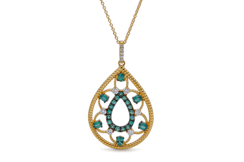 Petite Teardrop Alexandrite Pendant