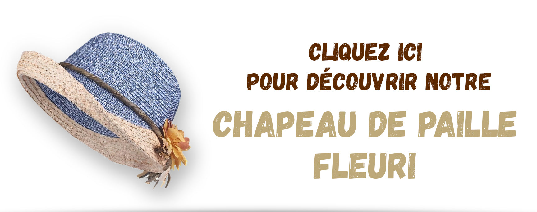 Idée 10 Chapeau de Paille Fleuri