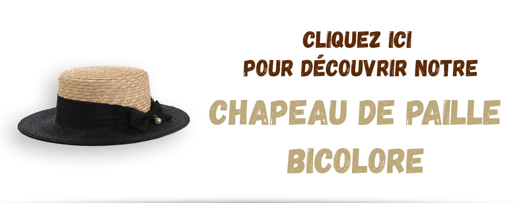 Idée 23 Chapeau de Paille Bicolore