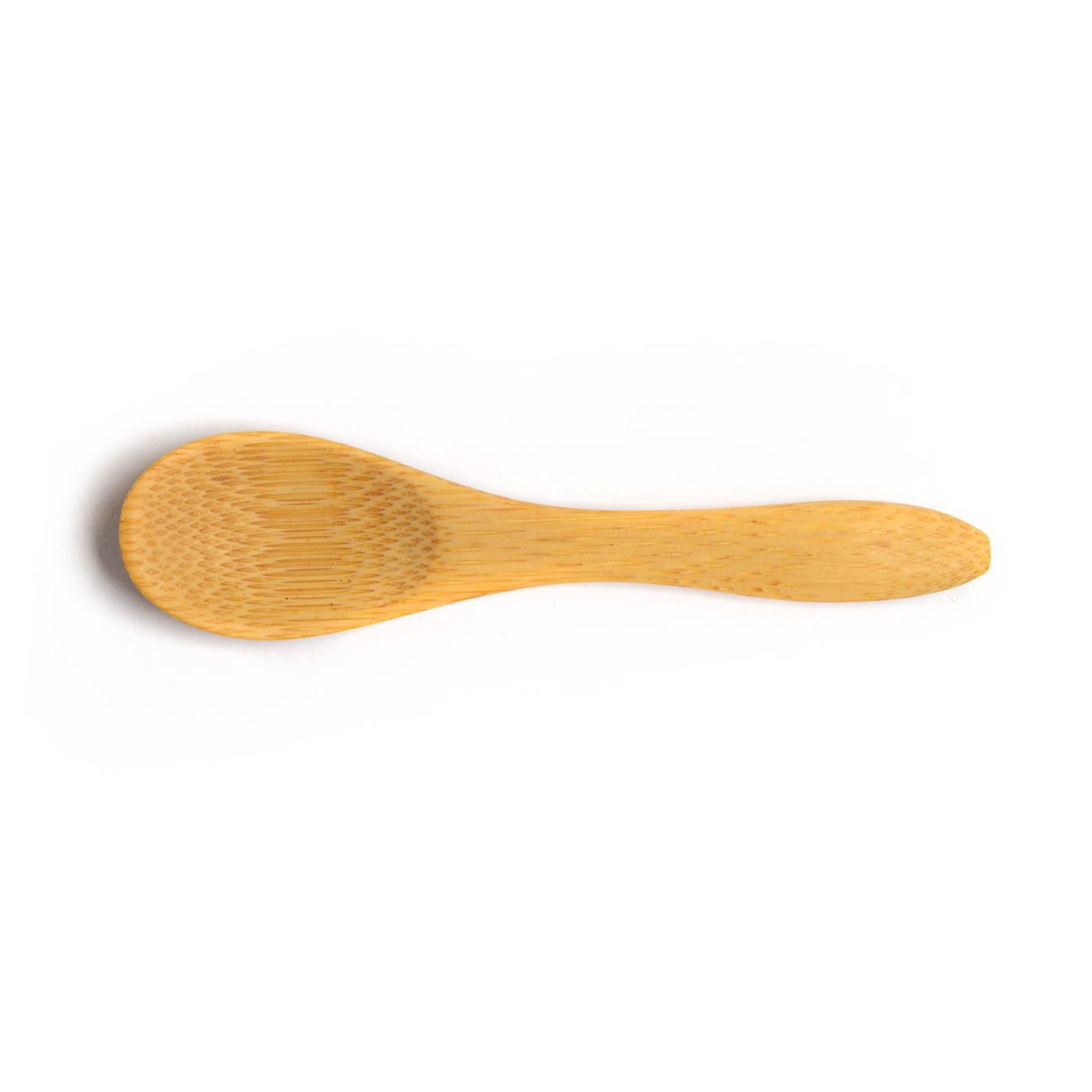 Small Bamboo Salt/Spice Spoon - Oval Head - Carbonized Brown