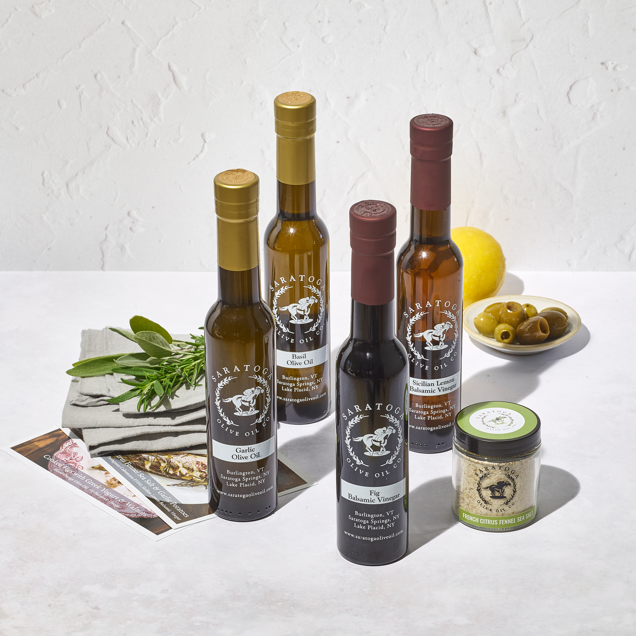 Greek Salad Gift Set: Olive Oil, Kalamata Olives, Herbs