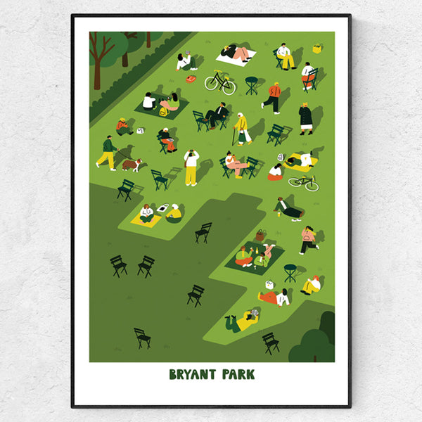 Bryant Park print by Fuchsia Macaree