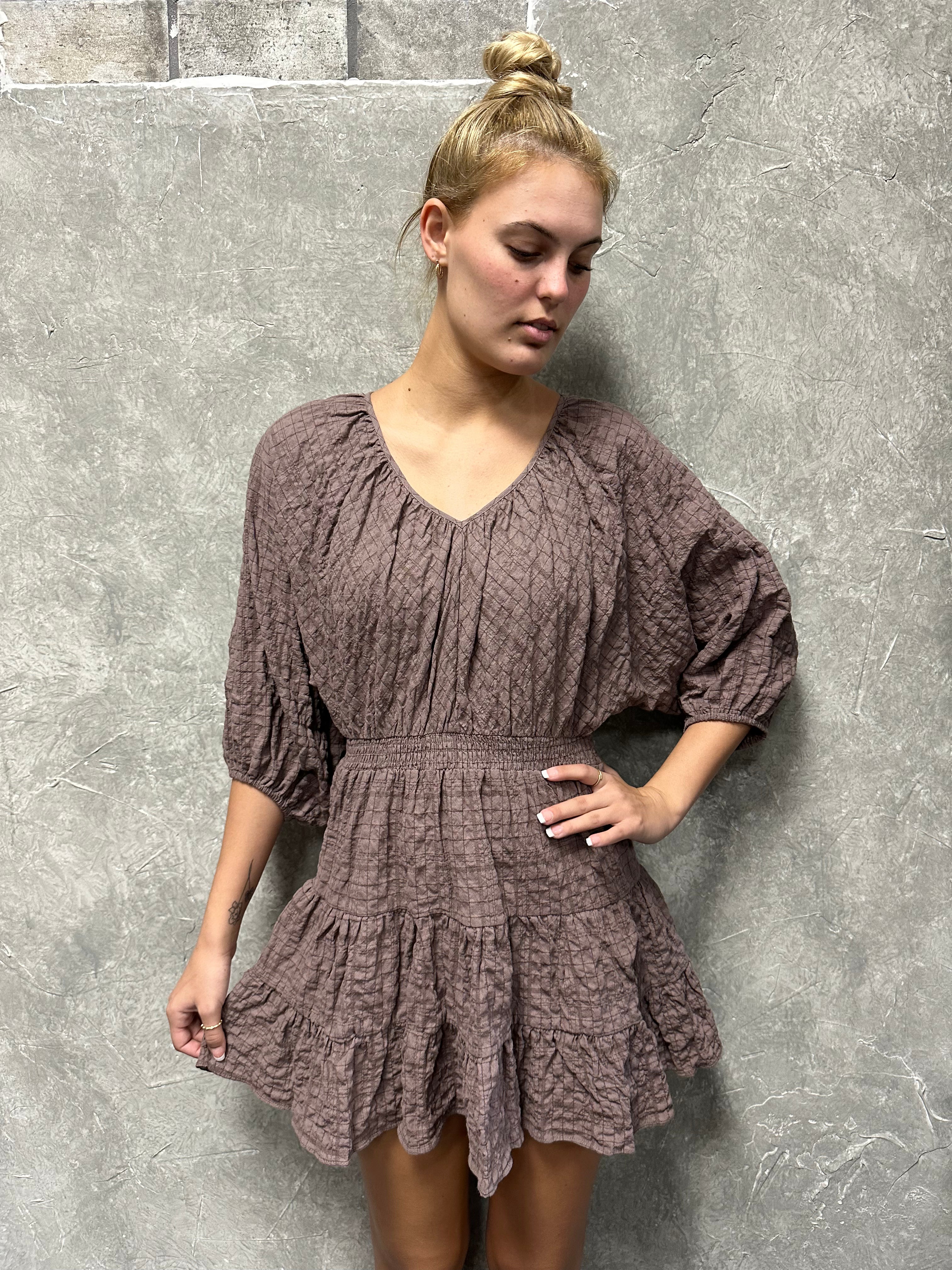 Molly Mauve Mini Dress