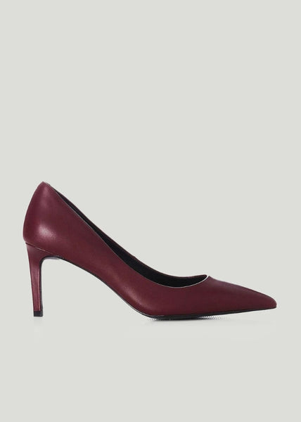 Red work heels by Alias Mae shoe brand