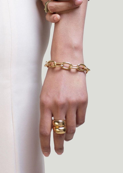 OUTOFOFFICE 1993 Chain Bracelet gold chunky bracelets women's gold jewelry