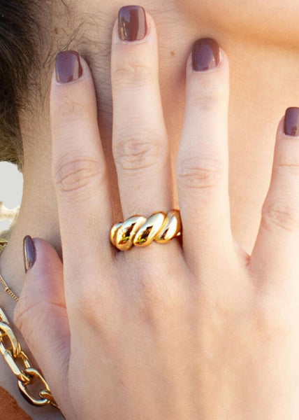 OUTOFOFFICE Cloud Ring chunky gold rings statement rings women's gold jewelry