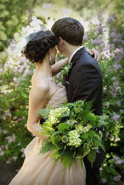 Greenery bridal bouquet