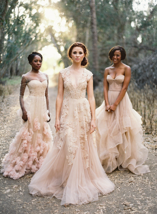 Blush wedding gowns